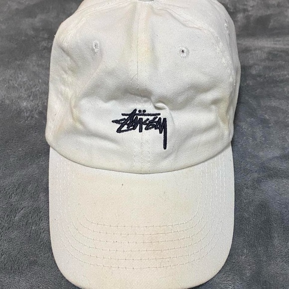 Vintage White Stüssy Dad Hat - Picture 1 of 2